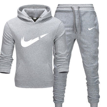 Charger l'image dans la galerie, 2019 BrandTrack suit Fashion Men Sportswear  Two Piece Sets All Cotton Thick hoodie+Pants Tracksuit Male Sets