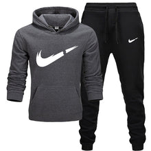 Charger l'image dans la galerie, 2019 BrandTrack suit Fashion Men Sportswear  Two Piece Sets All Cotton Thick hoodie+Pants Tracksuit Male Sets