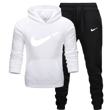 Charger l'image dans la galerie, 2019 BrandTrack suit Fashion Men Sportswear  Two Piece Sets All Cotton Thick hoodie+Pants Tracksuit Male Sets
