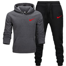 Charger l'image dans la galerie, 2019 BrandTrack suit Fashion Men Sportswear  Two Piece Sets All Cotton Thick hoodie+Pants Tracksuit Male Sets