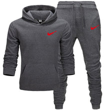 Charger l'image dans la galerie, 2019 BrandTrack suit Fashion Men Sportswear  Two Piece Sets All Cotton Thick hoodie+Pants Tracksuit Male Sets