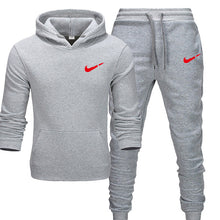 Charger l'image dans la galerie, 2019 BrandTrack suit Fashion Men Sportswear  Two Piece Sets All Cotton Thick hoodie+Pants Tracksuit Male Sets