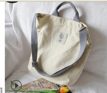 Laden Sie das Bild in den Galerie-Viewer, 2019 Korean Canvas Shoulder Bag Zipper Luxury Women Bags Designer Women Messenger Bag Female Simple Handbag Letter Printing tote