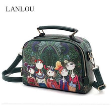 Load image into Gallery viewer, LANLOU handbag women shoulder bag luxury handbags women bags designer High-grade printing leather fashion women messenger bag