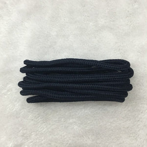 1Pair Round Solid Shoelaces Top Quality Polyester Shoes Lace Solid Classic Round Shoelace Sneakers Boots Shoes String YD-1