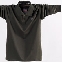 Charger l&#39;image dans la galerie, 2019 Men Polo Shirt Men&#39;s Business Work Casual Cotton Male Top Tees Autumn Long Sleeve Turn-down Collar Polo Shirt Plus Size 5XL