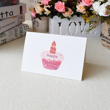 Carica l&#39;immagine nel visualizzatore di Gallery, 3D Pop UP Cards Birthday Card for Girl Kids Wife Husband Birthday Cake Greeting Card Postcards Gifts Card with Envelope Stickers