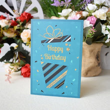 Carica l&#39;immagine nel visualizzatore di Gallery, 3D Pop UP Cards Birthday Card for Girl Kids Wife Husband Birthday Cake Greeting Card Postcards Gifts Card with Envelope Stickers