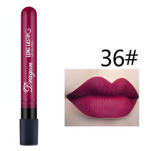 गैलरी व्यूवर में इमेज लोड करें, Best Selling Waterproof Lipstick Sexy Vampire lip stick matte velvet lipsticks Red lips color 28 color ladies Makeup cosmetics