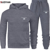 Men's Sets Hoodie And Pants Sweatsuit Male Sportswear Tracksuit Men Set 2019 Brand Sporting Suit Track Sweat Print AlpJackets