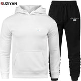 Men's Sets Hoodie And Pants Sweatsuit Male Sportswear Tracksuit Men Set 2019 Brand Sporting Suit Track Sweat Print AlpJackets
