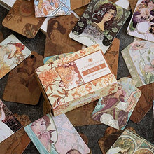 Cargar imagen en el visor de la galería, 50 pcs/lot Vintage painting animal Tag mini message cards thank you card festival greeting postcard kids gift