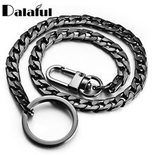 Carica l&#39;immagine nel visualizzatore di Gallery, 40cm Key Chains Metal Wallet Belt Chain Trousers Hipster Pants Hip Hop Rock Punk Street Keyring Anti-lost Keychain Men K404