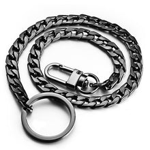 Carica l&#39;immagine nel visualizzatore di Gallery, 40cm Key Chains Metal Wallet Belt Chain Trousers Hipster Pants Hip Hop Rock Punk Street Keyring Anti-lost Keychain Men K404