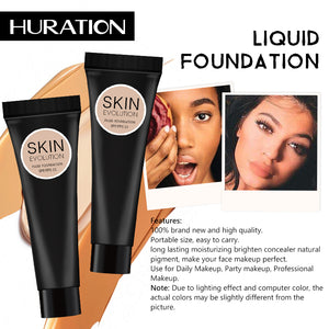 Huration Foundation Makeup Liquid Concealer Nourishing Foundation Thorough Whitening Cosmetic Face Cream Professional Concealer