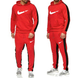Brand Tracksuit men thermal underwear Men Sportswear Sets Fleece Thick hoodie+Pants Sporting Suit Malechandal hombre New 2019