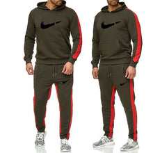 Load image into Gallery viewer, Brand Tracksuit men thermal underwear Men Sportswear Sets Fleece Thick hoodie+Pants Sporting Suit Malechandal hombre New 2019