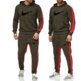 Brand Tracksuit men thermal underwear Men Sportswear Sets Fleece Thick hoodie+Pants Sporting Suit Malechandal hombre New 2019