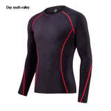 2019 winter for Men rash guard kit   Men Long Sleeve T-Shirt + trousers   MMA Compressed Clothing thermal underwear Men  S-XXXL