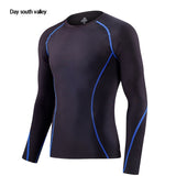 2019 winter for Men rash guard kit   Men Long Sleeve T-Shirt + trousers   MMA Compressed Clothing thermal underwear Men  S-XXXL