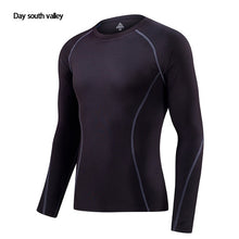 Load image into Gallery viewer, 2019 winter for Men rash guard kit   Men Long Sleeve T-Shirt + trousers   MMA Compressed Clothing thermal underwear Men  S-XXXL