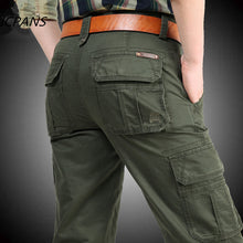 गैलरी व्यूवर में इमेज लोड करें, ICPANS Cargo Pants Mens Cotton Military Multi-pockets Baggy Men Pants Casual Trousers Overalls Army Pants Joggers Size 42 44