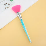 2019 Hot Sale Silicone Face Mask Brush for Facials Hairless Applicator Tools Rhinestone Handle