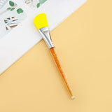 2019 Hot Sale Silicone Face Mask Brush for Facials Hairless Applicator Tools Rhinestone Handle