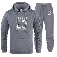 गैलरी व्यूवर में इमेज लोड करें, New Men Hoodies Suit Jordan 23 Tracksuit Sweatshirt Suit Fleece Hoodie+Sweat pants Jogging Homme Pullover 3XL Sporting Suit Male