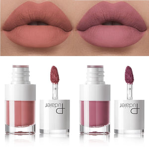 Matte liquid lipstick waterproof red makeup long-lasting matte lip tattoo rich lip gloss rouge makeup tools