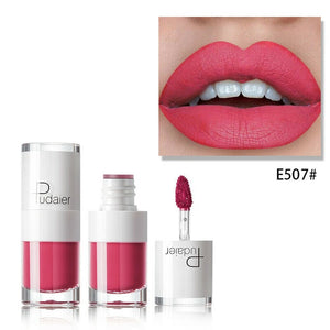 Matte liquid lipstick waterproof red makeup long-lasting matte lip tattoo rich lip gloss rouge makeup tools