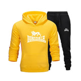 Brand Clothing Men's Casual Sweatshirts Pullover Cotton Men tracksuit Hoodies Two Piece +Pants Sport Shirts Autumn Winter Set