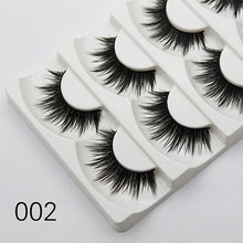 Laden Sie das Bild in den Galerie-Viewer, 5Pairs 3D Faux Mink Hair False Eyelashes Natural/Thick Long Eye Lashes Wispy Fluffy Lashes  Makeup Beauty Extension Tools