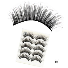 Cargar imagen en el visor de la galería, 5Pairs 3D Faux Mink Hair False Eyelashes Natural/Thick Long Eye Lashes Wispy Fluffy Lashes  Makeup Beauty Extension Tools
