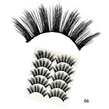 Cargar imagen en el visor de la galería, 5Pairs 3D Faux Mink Hair False Eyelashes Natural/Thick Long Eye Lashes Wispy Fluffy Lashes  Makeup Beauty Extension Tools