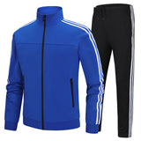 Men Autumn Casual Cotton Sportswear Jacket Sets Tracksuit For Men Teens Spring Fashion 2 Piece Sweatshirt Sweatpants Sets Men