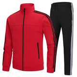 Men Autumn Casual Cotton Sportswear Jacket Sets Tracksuit For Men Teens Spring Fashion 2 Piece Sweatshirt Sweatpants Sets Men