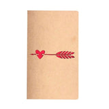 Happy Birthday Gift Postcard Retro Envelope 3D Pop-up Greeting Card Paper Origami Handmade Valentine\'s Day Cutting