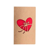 Happy Birthday Gift Postcard Retro Envelope 3D Pop-up Greeting Card Paper Origami Handmade Valentine\'s Day Cutting