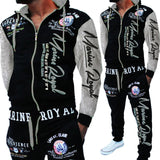 Gentlemen Ladies Tracksuit Jogging Pants Jacket Pants Fitness Matching Arms Hip Hop Streetwear Casual Fashion Male Sets