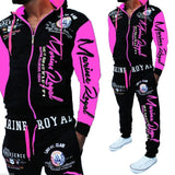 Gentlemen Ladies Tracksuit Jogging Pants Jacket Pants Fitness Matching Arms Hip Hop Streetwear Casual Fashion Male Sets