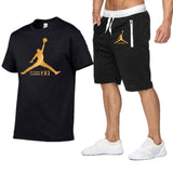Men's New Jordan short-sleeved t-shirt short pants men fashion print fun t-shirt 2019 summer casual t-shirt shorts suit