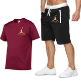 Men's New Jordan short-sleeved t-shirt short pants men fashion print fun t-shirt 2019 summer casual t-shirt shorts suit
