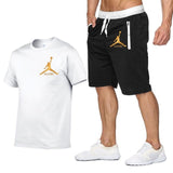 Men's New Jordan short-sleeved t-shirt short pants men fashion print fun t-shirt 2019 summer casual t-shirt shorts suit