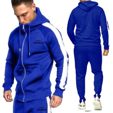 Carica l&#39;immagine nel visualizzatore di Gallery, 5 colors optional 2019 new brand men&#39;s clothing jogging fitness tracksuit men street casual men&#39;s suit M-XXL size