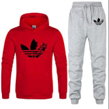 2020 Hoodies Men's Thicken Clothes Winter Sweatshirt Men+Jogger Pants Men Casual Trousers Men Gyms Bodybuilding Track Pants