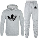 2020 Hoodies Men's Thicken Clothes Winter Sweatshirt Men+Jogger Pants Men Casual Trousers Men Gyms Bodybuilding Track Pants