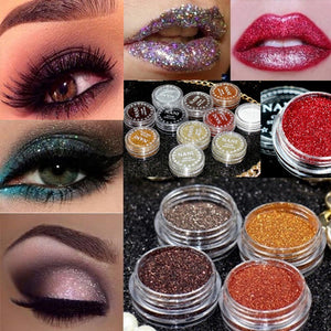 24 Colors Glitter Eyes Lip Face Makeup Shimmer Powder Monochrome Eyes Baby Bride Pearl Powder Glitters Shining Make up