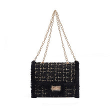Carica l&#39;immagine nel visualizzatore di Gallery, Luxury Handbags Women Bags Designer Plush Wool Bag Tide Chain Single Shoulder Small Square Handbags Sac Femme De Marque Luxe