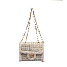 Laden Sie das Bild in den Galerie-Viewer, Luxury Handbags Women Bags Designer Plush Wool Bag Tide Chain Single Shoulder Small Square Handbags Sac Femme De Marque Luxe